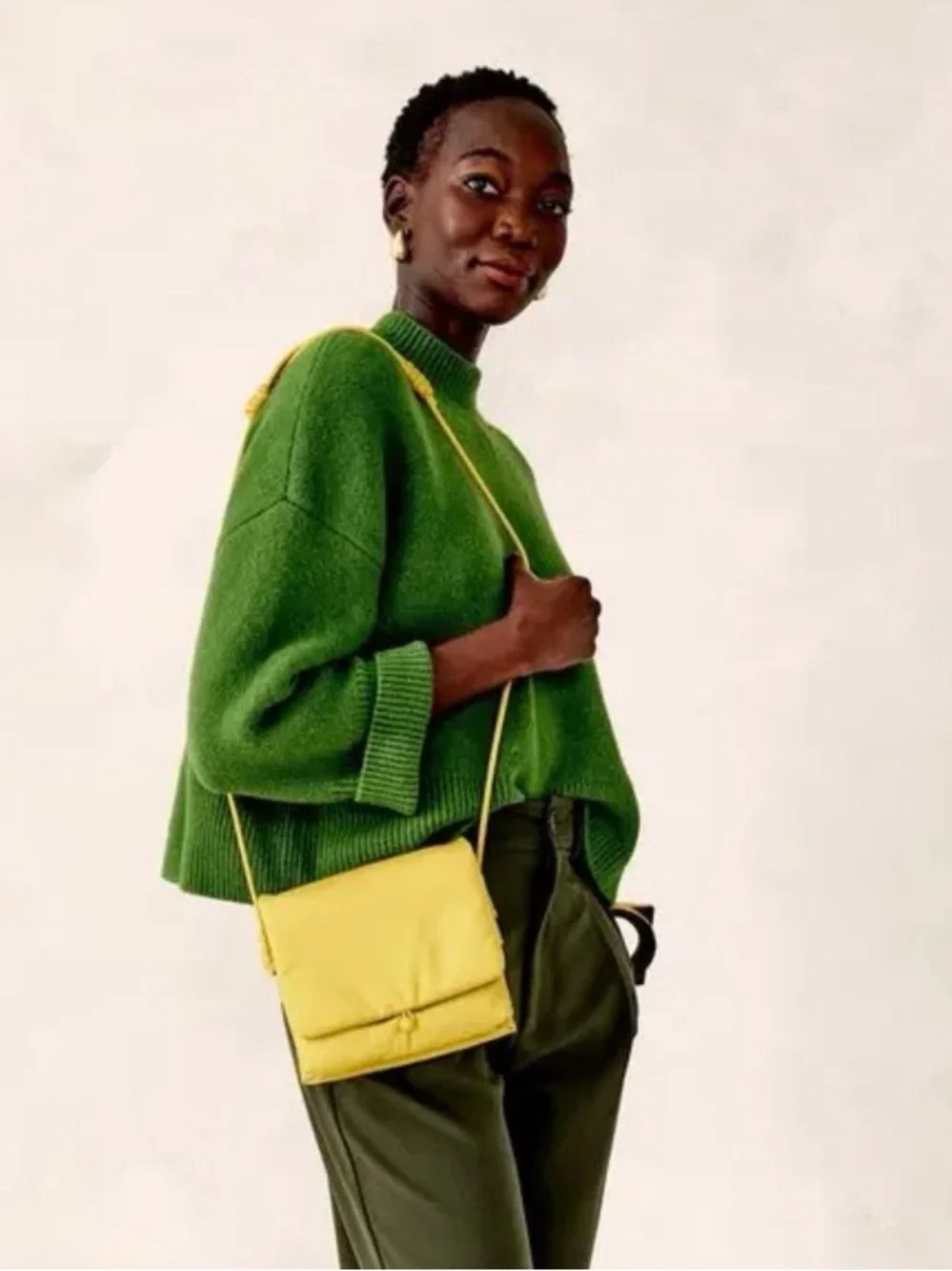 VERA BRADLEY Baird Hipster Crossbody Bag, chartreuse